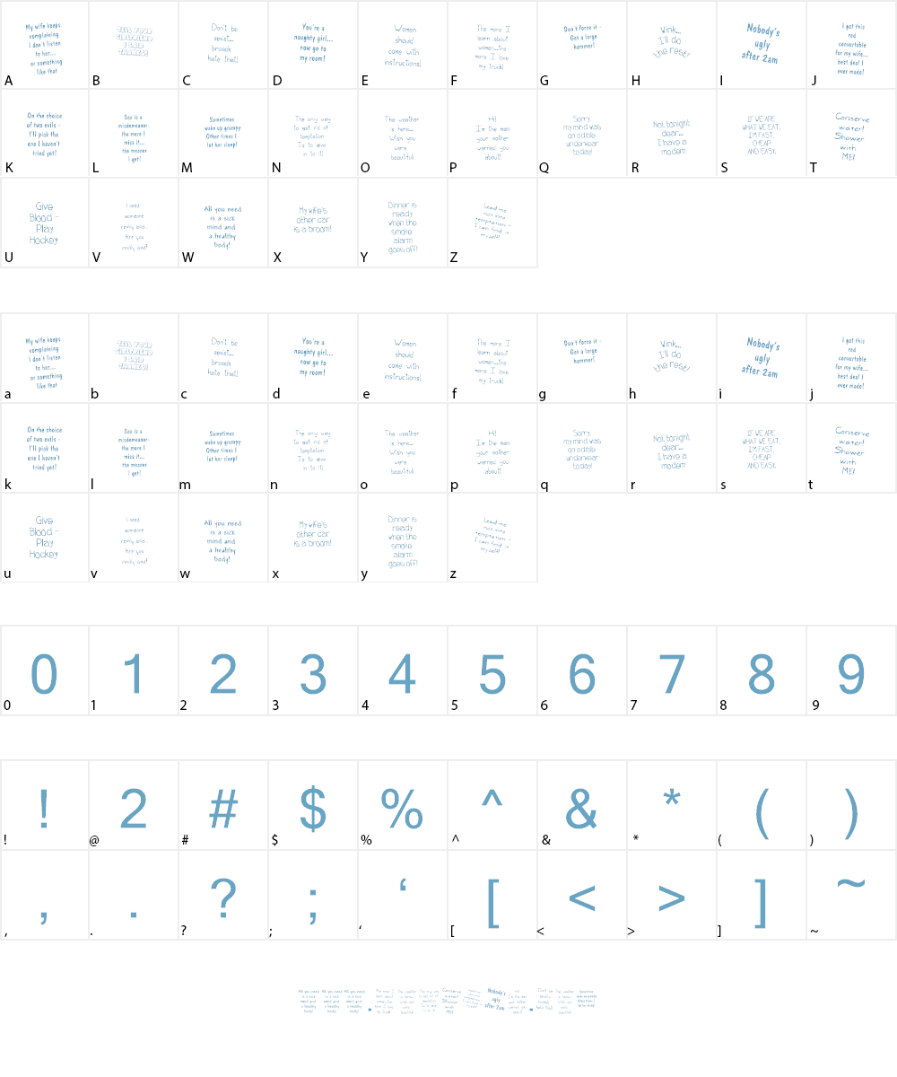KR Bad Boyz Font Character